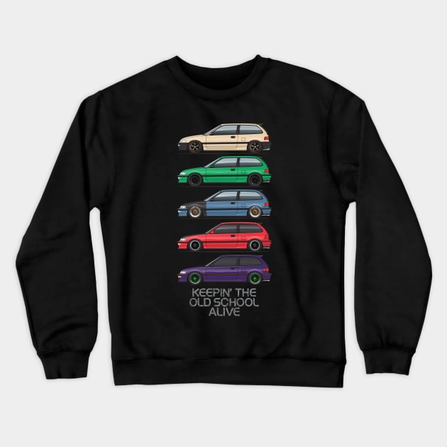 keeping the old school alive Crewneck Sweatshirt by JRCustoms44